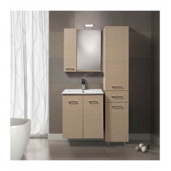 Έπιπλο Μπάνιου Κρεμαστό Θήβη 80cm Κρεμαστό Μ Μαύρο